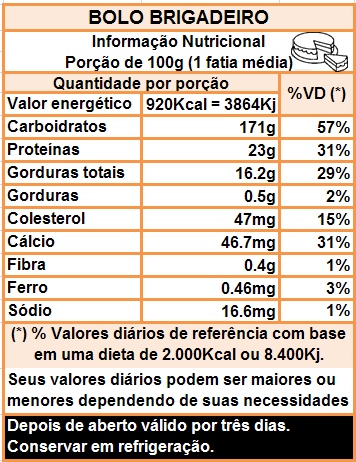 BOLO BRIGADEIRO