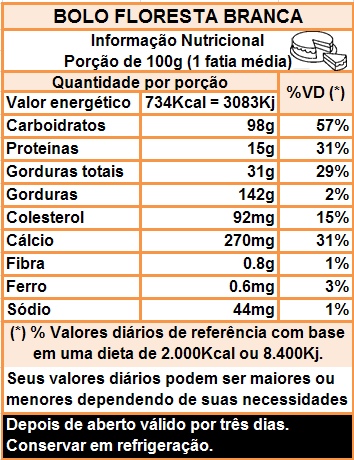 BOLO FLORESTA BRANCA